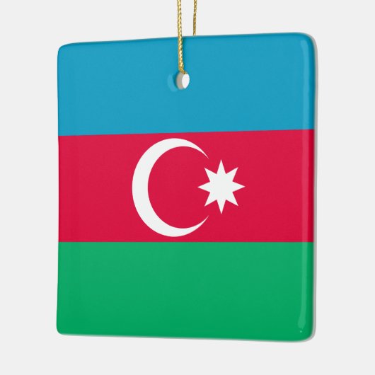 Azerbeidzjan vlag keramisch ornament (Links)