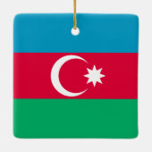 Azerbeidzjan vlag keramisch ornament (Achterkant)