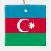 Azerbeidzjan vlag keramisch ornament (Voorkant)