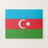 Azerbeidzjan vlag legpuzzel (Horizontaal)