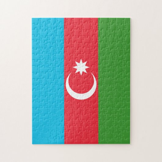 Azerbeidzjan vlag legpuzzel (Verticaal)
