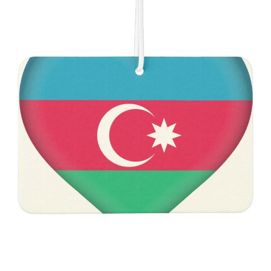 Azerbeidzjan vlag luchtverfrisser (Voorkant)