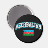 Azerbeidzjan vlag magneet (Voorkant / Achterkant)