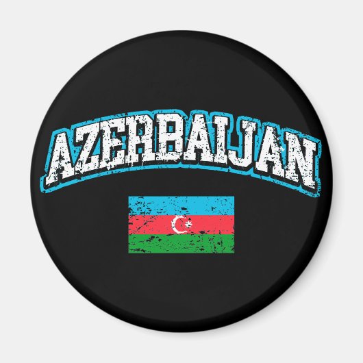 Azerbeidzjan vlag magneet (Voorkant)