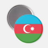 Azerbeidzjan vlag magneet (Voorkant / Achterkant)
