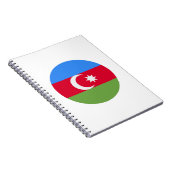 Azerbeidzjan vlag notitieboek (Rechterzijde)