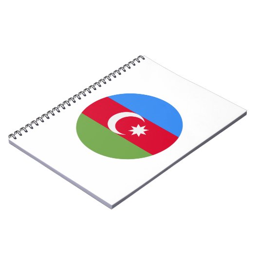 Azerbeidzjan vlag notitieboek (Linkerzijde)