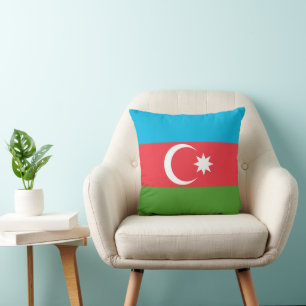 Azerbeidzjan vlag op MoJo Pillow Kussen