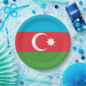 Azerbeidzjan vlag papieren bordje (Feest)