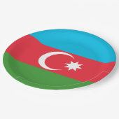 Azerbeidzjan vlag papieren bordje (Gekanteld)