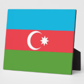 Azerbeidzjan Vlag Plaque Fotoplaat (Zijkant)