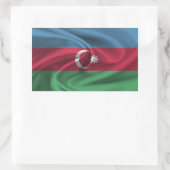 Azerbeidzjan vlag rechthoekige sticker (Tas)