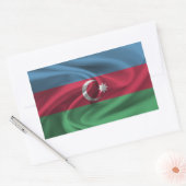 Azerbeidzjan vlag rechthoekige sticker (Envelop)