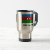 Azerbeidzjan vlag reisbeker (Voorkant rechts)