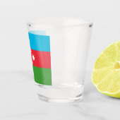 Azerbeidzjan vlag shot glas (Rechts)