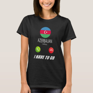 Azerbeidzjan vlag Souvenir Azerbeidzjan roept op t T-shirt