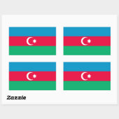 Azerbeidzjan vlag sticker (Vel)