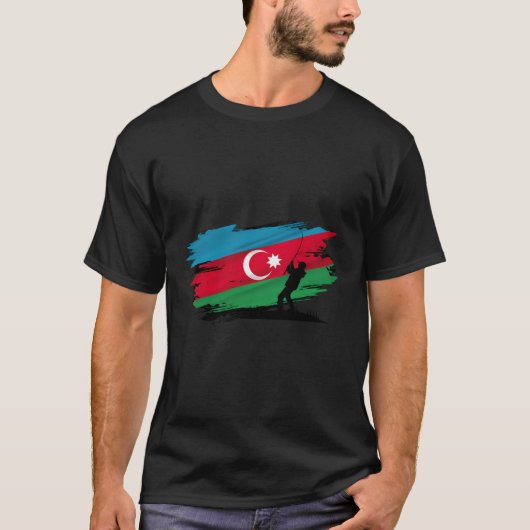 Azerbeidzjan vlag t-shirt (Voorkant)