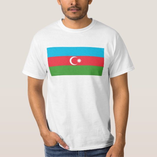 Azerbeidzjan vlag t-shirt (Voorkant)