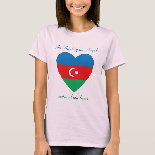 Azerbeidzjan Vlag T-Shirt (Voorkant)
