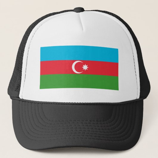 Azerbeidzjan vlag trucker pet (Voorkant)