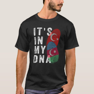 Azerbeidzjan vlag, türkiye vlag, het is in mijn DN T-shirt
