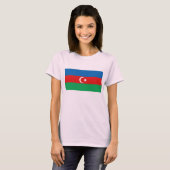 Azerbeidzjan vlag x kaart T-shirt (Voorkant volledig)