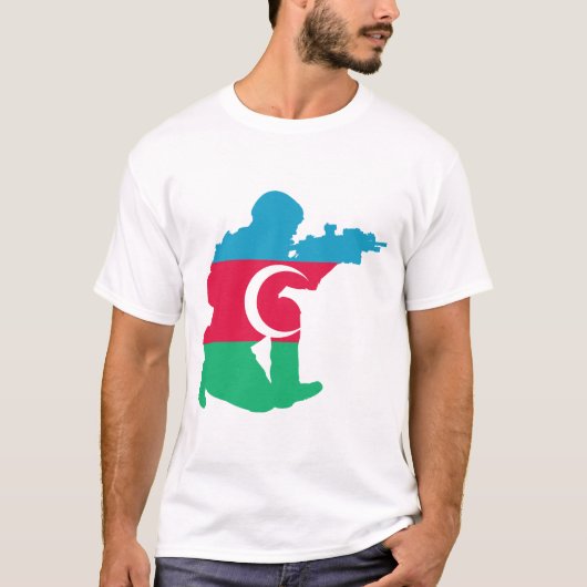 Azerbeidzjan zegel t-shirt (Voorkant)