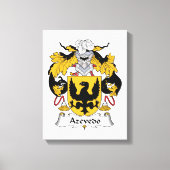 Azevedo Family Crest Canvas Afdruk (Voorkant)