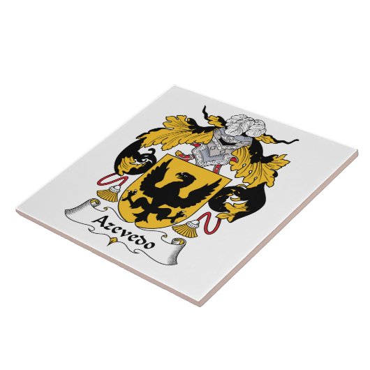 Azevedo Family Crest Tegeltje (Zijkant)