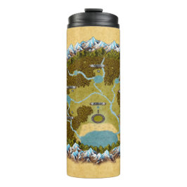 Azhidar Zher (kaart) Thermische Tumbler Thermosbeker