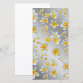 azian, geel, wit, bloem, helder, goud, floraal (Voorkant / Achterkant)
