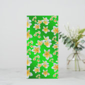 azian, geel, wit, bloem, helder, goud, floraal (Staand voorkant)