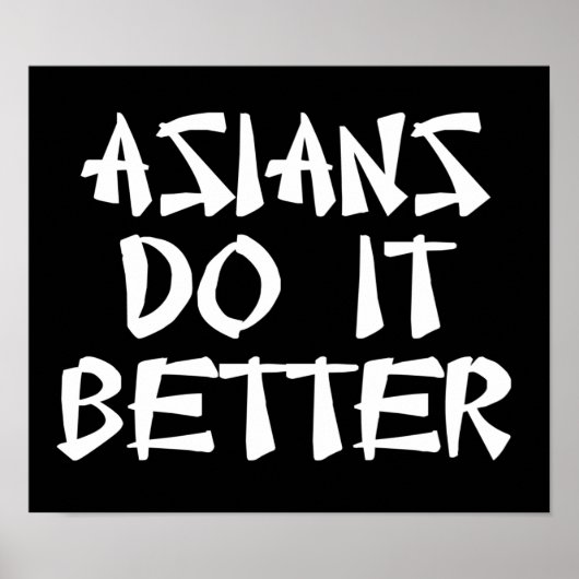 Aziaten doen het beter poster (Voorkant)