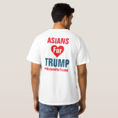 Aziaten voor Trump T-Shirt (Achterkant volledig)