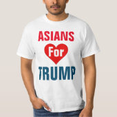 Aziaten voor Trump T-Shirt (Voorkant)