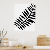 Aziatisch Abstract Leaf 4 Poster (Keuken)