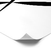 Aziatisch Abstract Leaf 4 Poster (Hoek)