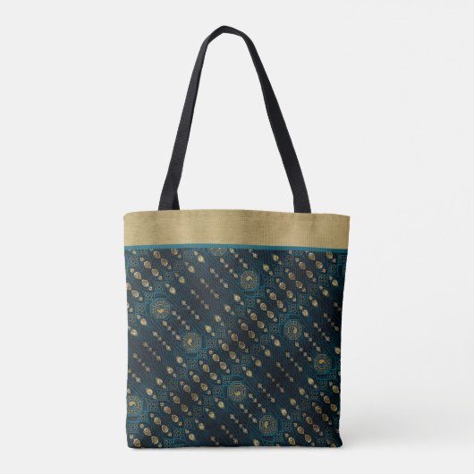 Aziatisch Abstract Tote Bag (Achterkant)