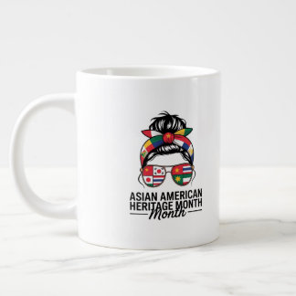 Aziatisch-Amerikaanse en Pacifische Eilanden Erfgo Grote Koffiekop