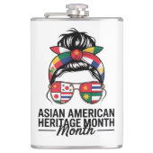 Aziatisch-Amerikaanse en Pacifische Eilanden Erfgo Heupfles (Voorkant)