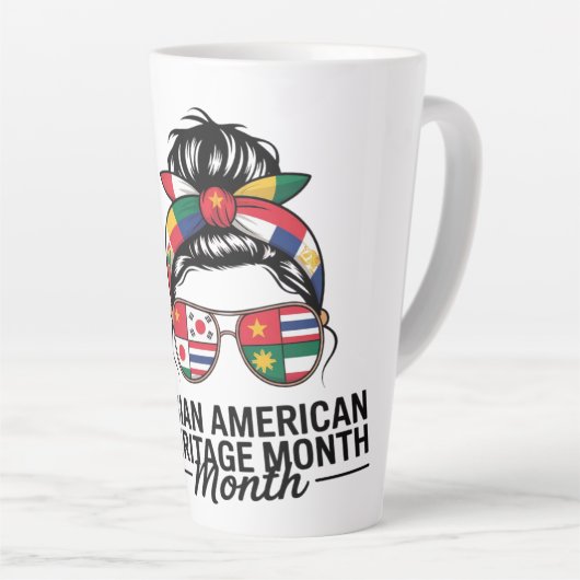 Aziatisch-Amerikaanse en Pacifische Eilanden Erfgo Latte Mok (Rechterhoek)