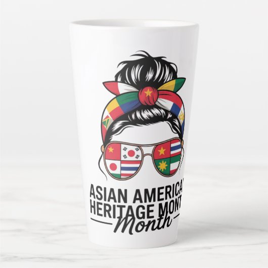 Aziatisch-Amerikaanse en Pacifische Eilanden Erfgo Latte Mok (Voorkant)