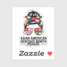 Aziatisch-Amerikaanse en Pacifische Eilanden Erfgo Sticker