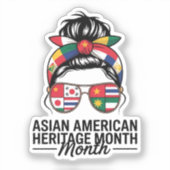 Aziatisch-Amerikaanse en Pacifische Eilanden Erfgo Sticker (Voorkant)
