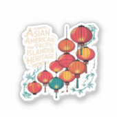 Aziatisch-Amerikaanse en Pacifische Eilanden Erfgo Sticker (Voorkant)