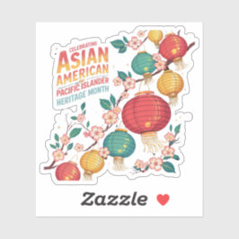 Aziatisch-Amerikaanse en Pacifische Eilanden Erfgo Sticker