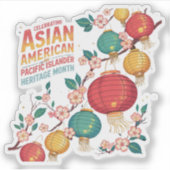 Aziatisch-Amerikaanse en Pacifische Eilanden Erfgo Sticker (Voorkant)