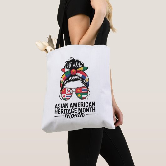 Aziatisch-Amerikaanse en Pacifische Eilanden Erfgo Tote Bag (Dichtbij)