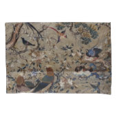 Aziatisch, antiek, zijde, schilderij, natuur, voge kussensloop (Voorkant)